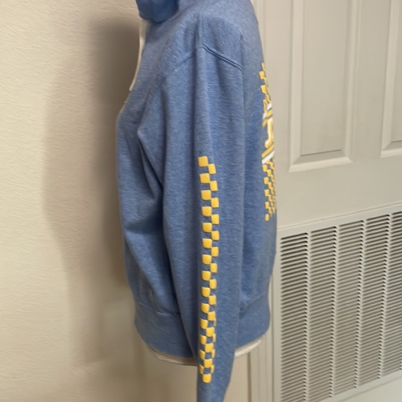 SANTA CRUZ skater sweatshirt size small. Light blue with yellow check. ECU - Picture 7 of 16